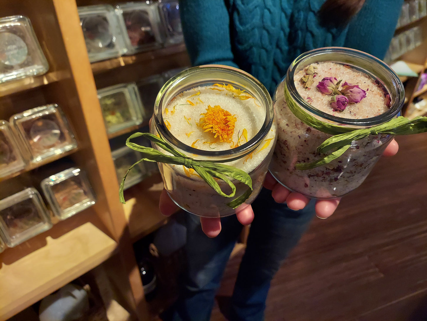 Homemade Gifts: Bath Salts, Body Scrubs, Skin Salves, & Massage Oils