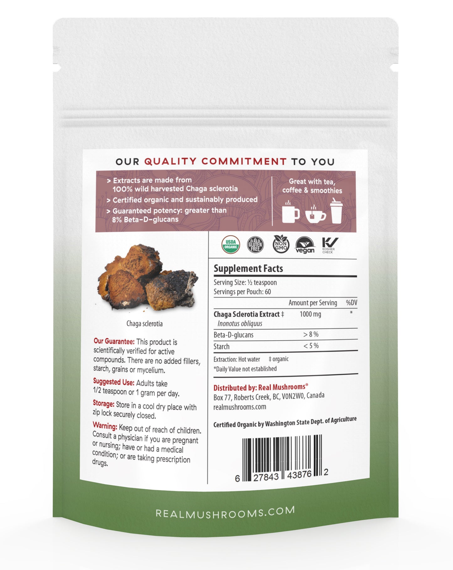 Chaga Mushroom Extract Powder