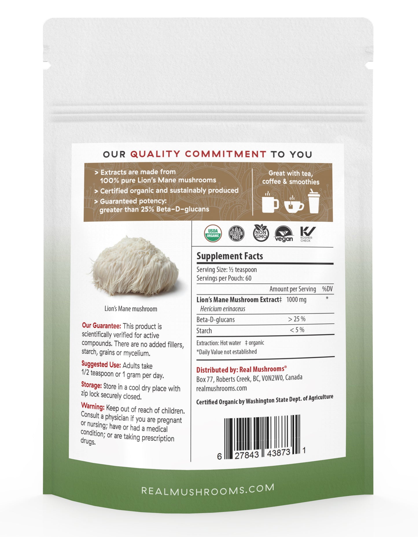 Lion's Mane Extract Powder