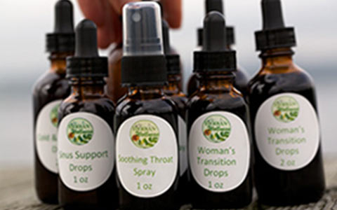 Tinctures and custom tincture blends at Herban Wellness