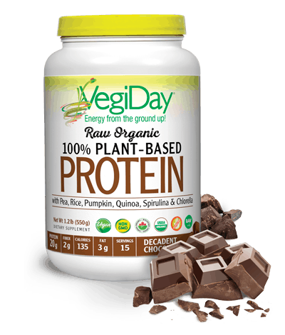 VegiDay Protein Powder, Decadent Chocolate